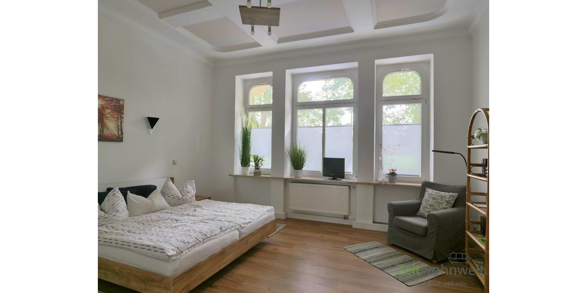 Blick ins Schlafzimmer