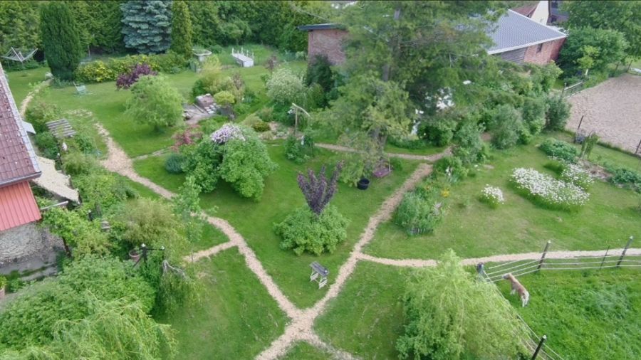 Luftbild Garten
