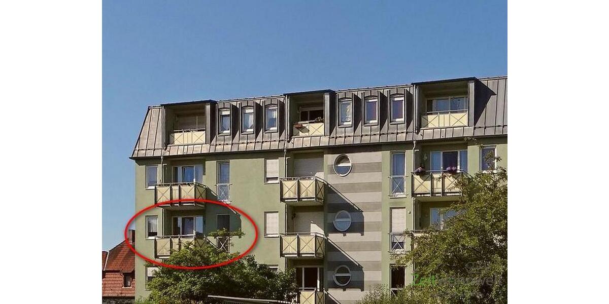 (12537_21) MGN: ruhige 2-Zimmer Wohnung mit Balkon und Aufzug, Kabel-TV und Hausmeisterdienste inklusive - Etagenwohnung Meiningen | Angebot:26972345