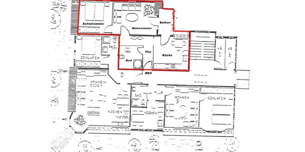 Grundriss der Wohnung