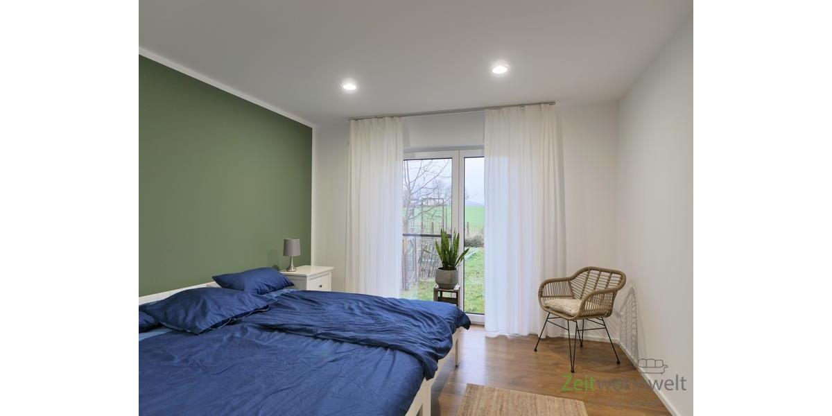 Blick ins Schlafzimmer