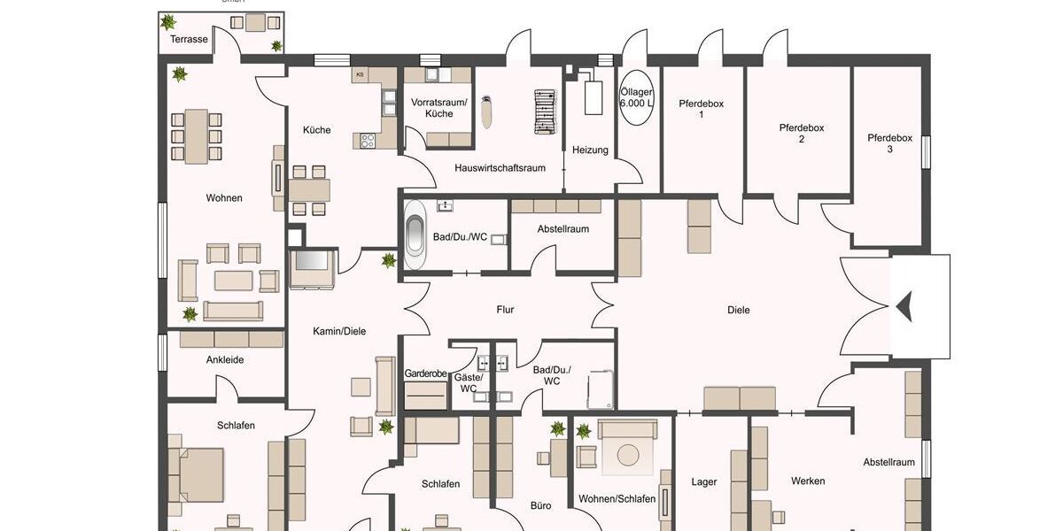Grundriss Fachwerkaus