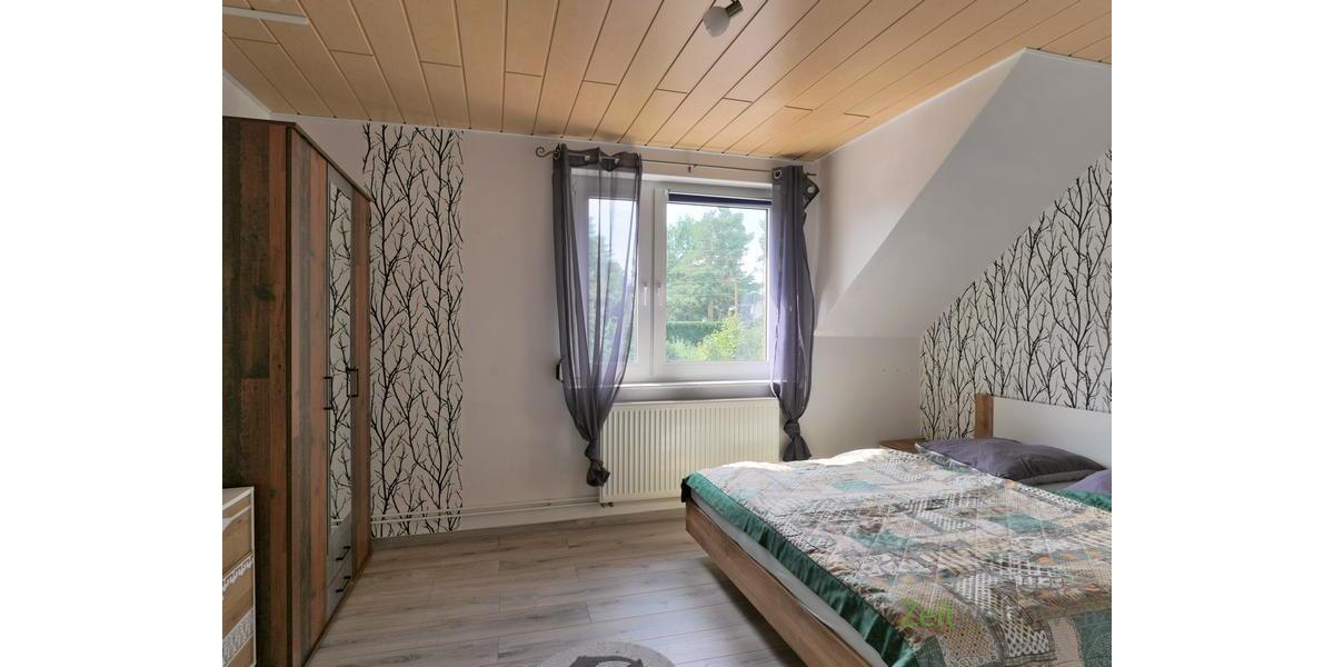 Blick ins Schlafzimmer