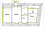Saniertes Denkmal: 2-Raum-Wohnung mit Balkon, EBK & E-Ladestation - Etagenwohnung Köthen | Angebot:26739488