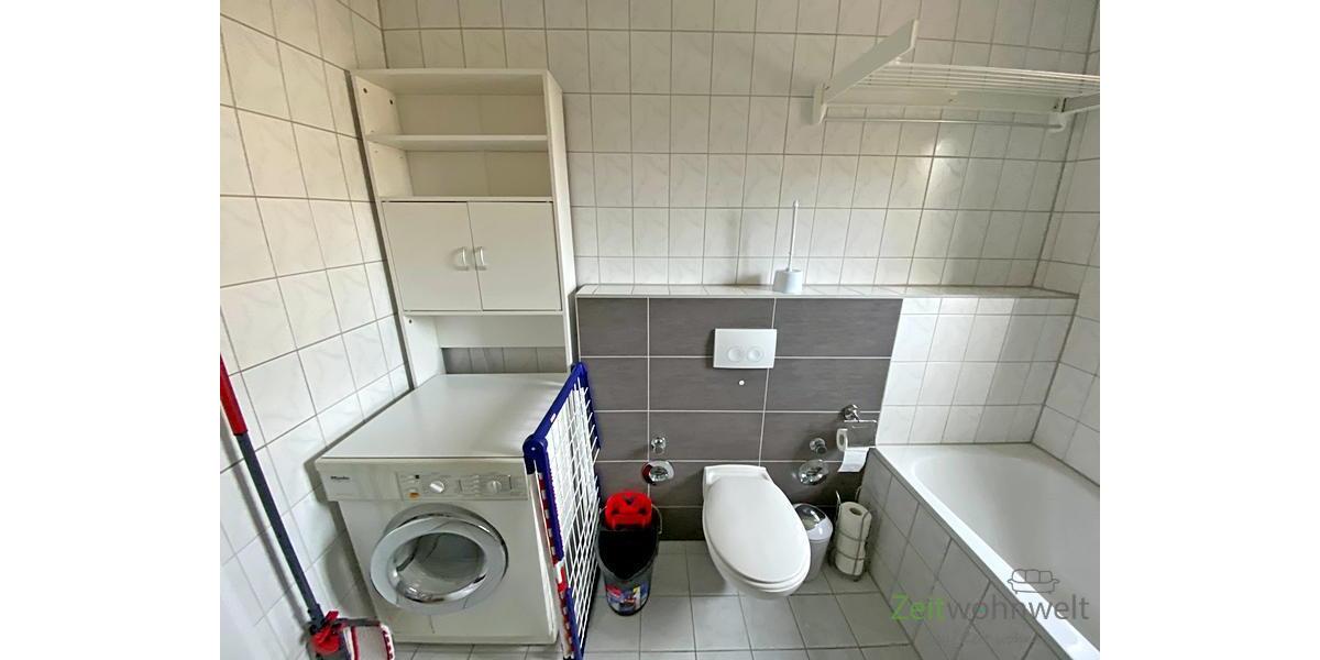 Waschmaschine in Bad
