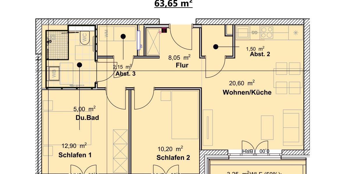 Wohnungen 9, 18, 27, 36