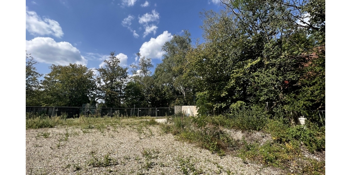 eingegrüntes Baugrundstück