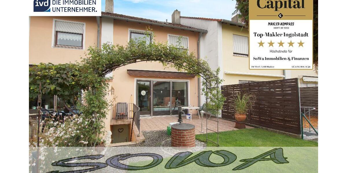 Familienfreundliches Reihenmittelhaus mit Garten und Terrasse in Neuburg zu vermieten - Ein Objekt von Ihrem Immobilienpartner SOWA Immobilien und Finanzen - Reihenhaus Neuburg | Angebot:26785918