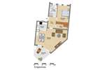 sonnige 2 Zimmer-Wohnung mit Balkon & Küche - Appartement Magdeburg Werder | Angebot:10983279