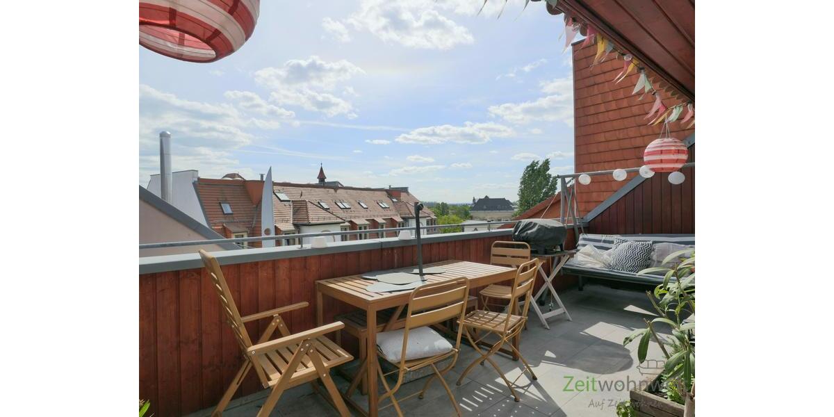 phantastischer Dachbalkon mit Grill