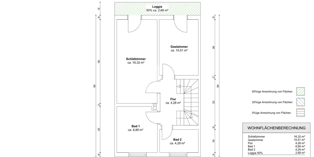 Grundriss Obergeschoss