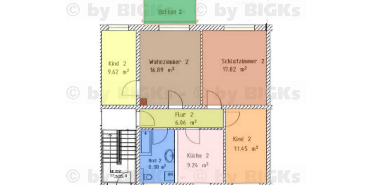 BIGKs - Schleusingen: 4 Raum Wohnung, sep. Küche und Balkon (-;) - Etagenwohnung Schleusingen Schleusingen | Angebot:26989048