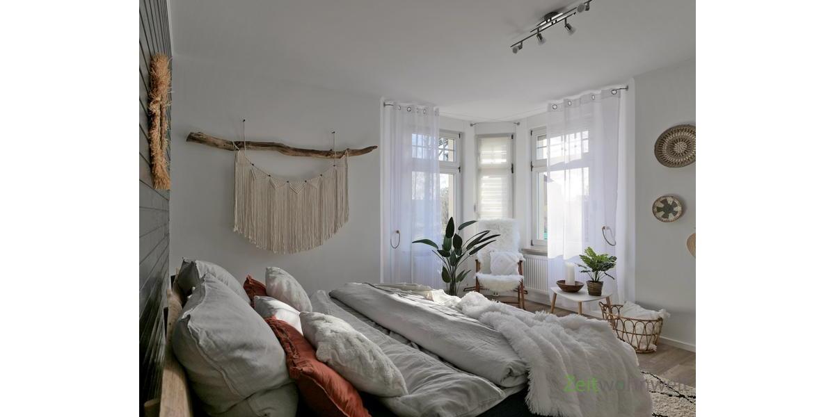 Blick ins Schlafzimmer
