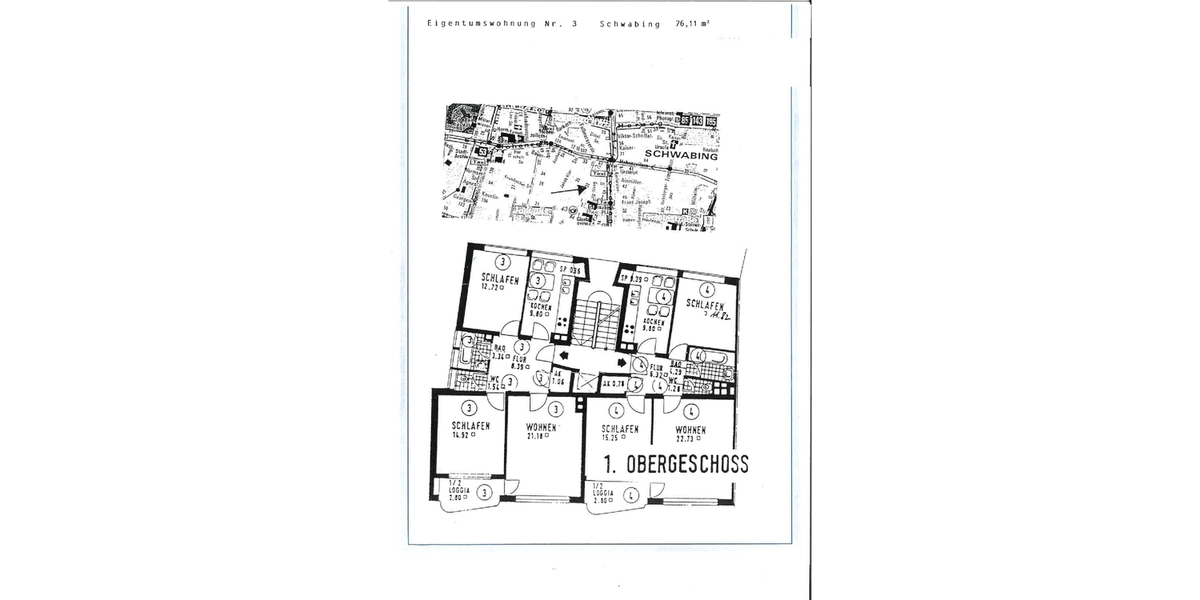 Grundriss Wohnung 3
