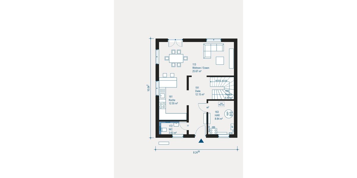 Moderne Grundrissplanung
