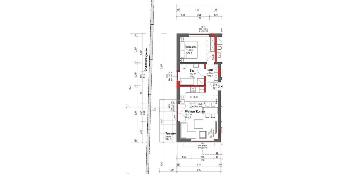 Grundriss WE01