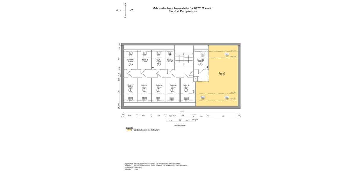 Grundriss Dachkammer