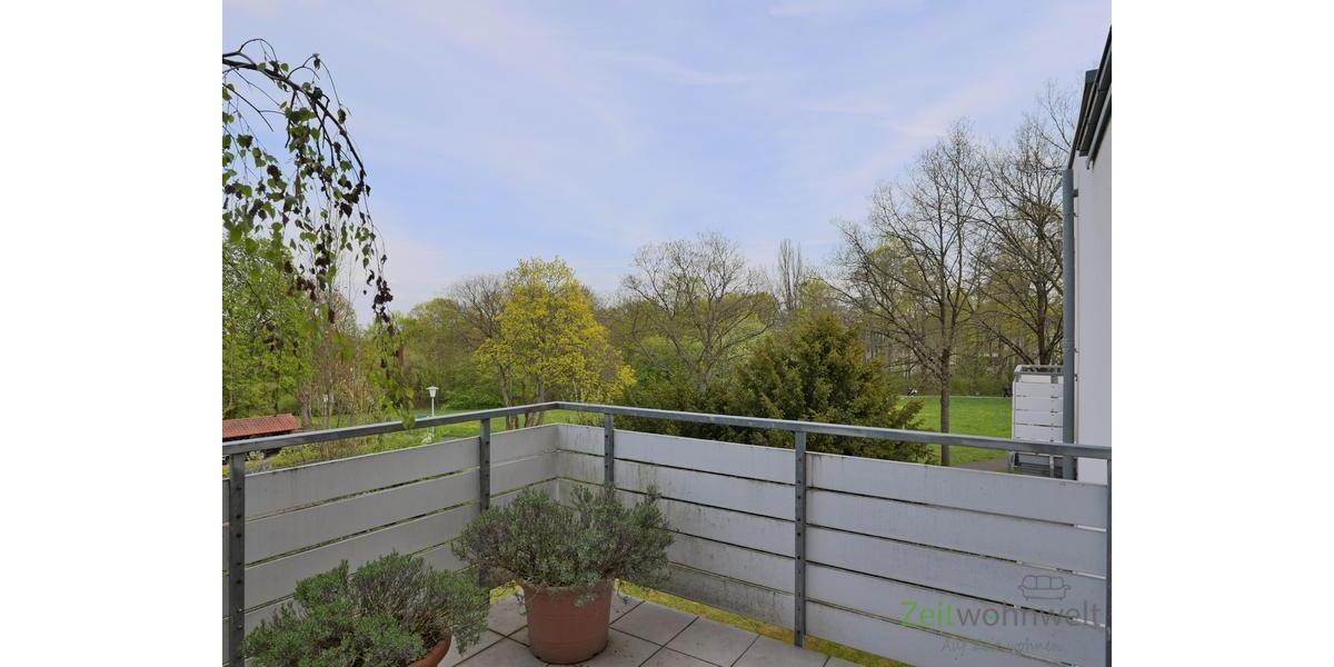 Blick vom Balkon