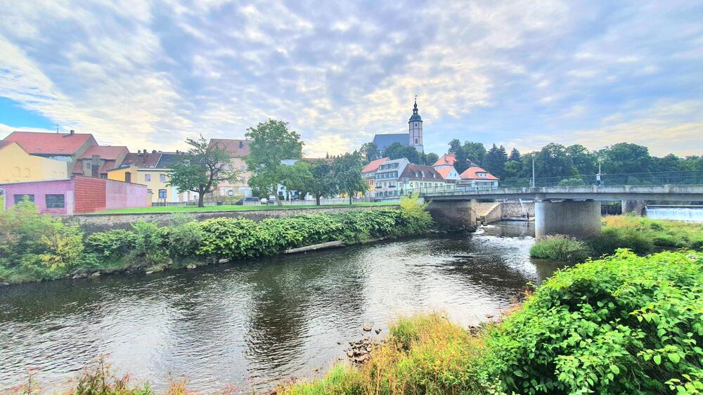 Blick zur Kirche