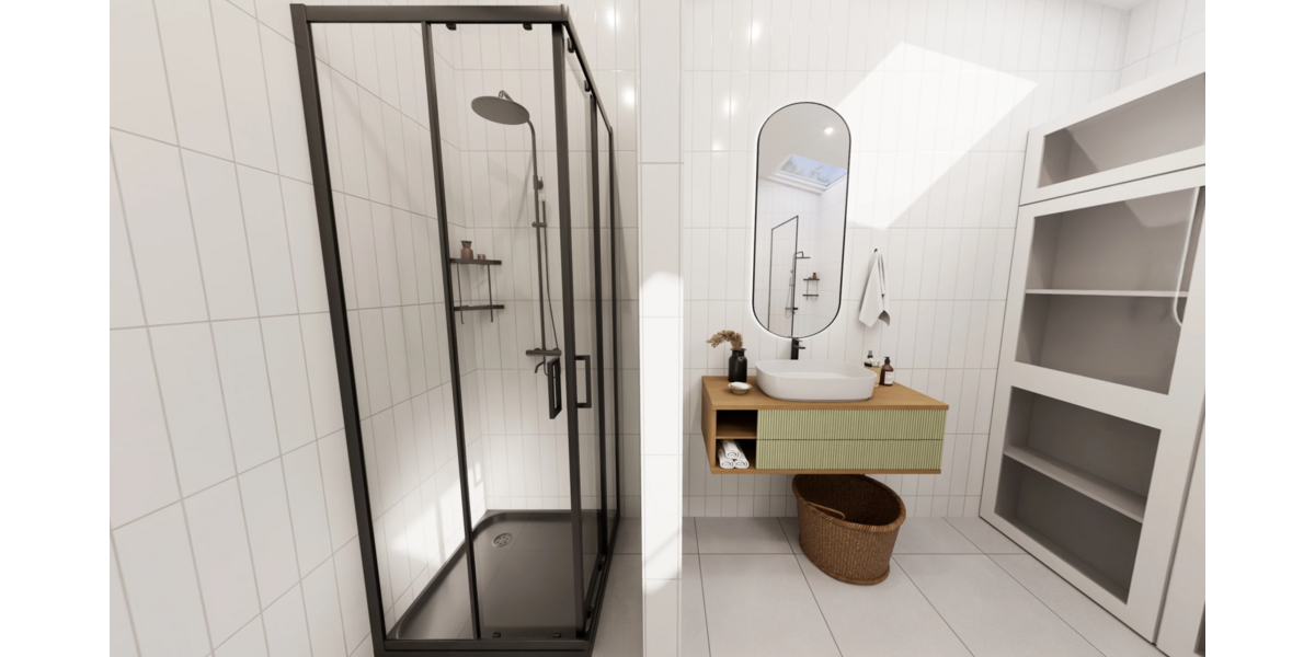 Dachgeschosswohnung Badezimmer b