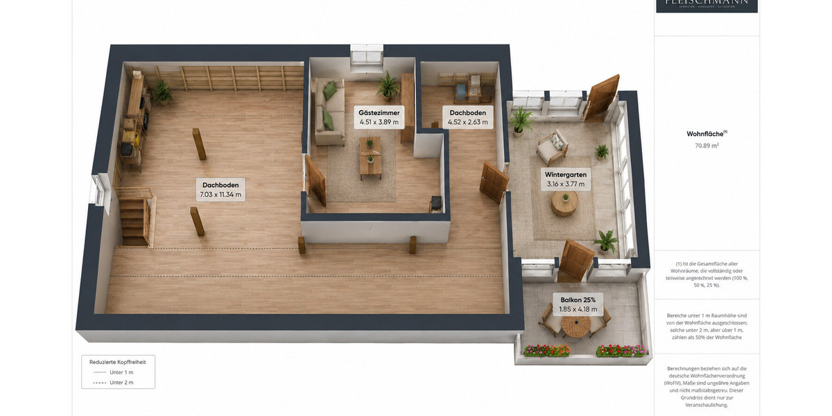 3D Grundriss DG