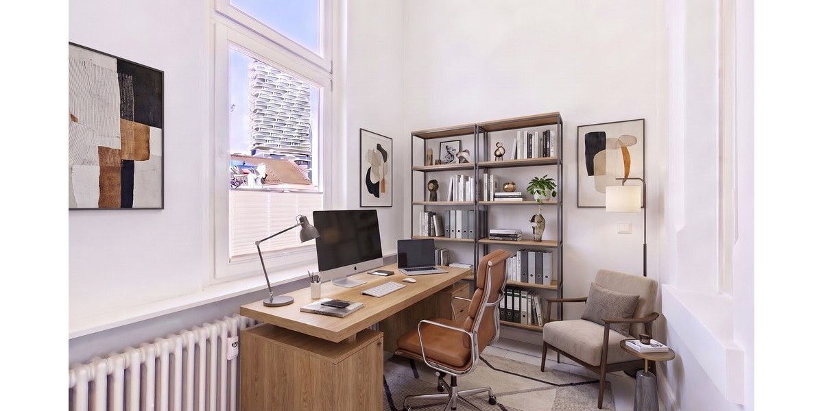 Büro virtuell eingerichtet