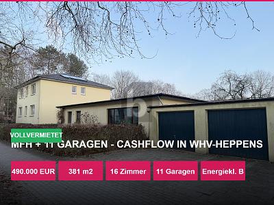 MFH + 11 GARAGEN  CASHFLOW WHV - Mehrfamilienhaus, Wohnhaus Wilhelmshaven Heppens | Angebot:27152283