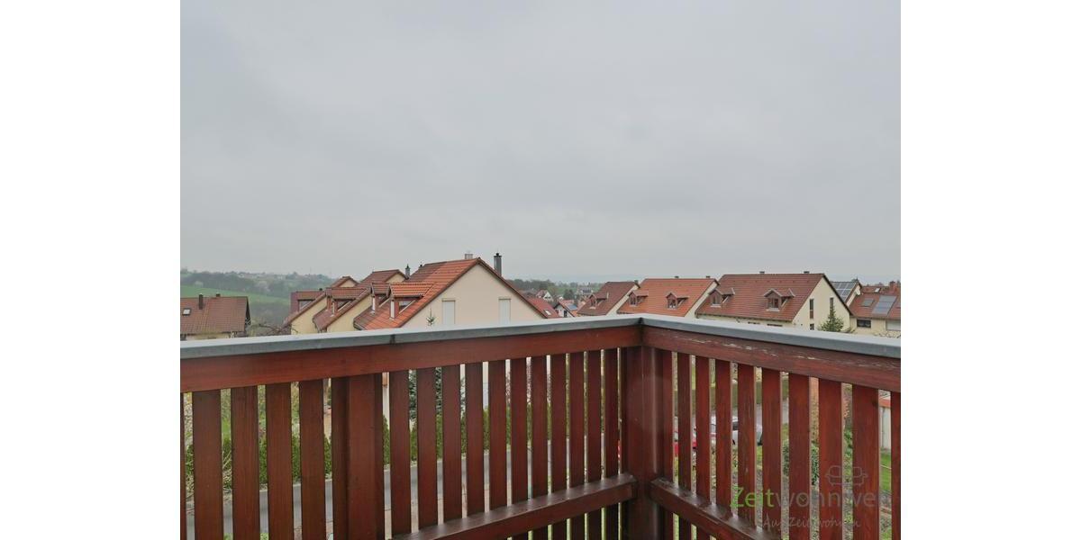 Balkonausblick bei Regenwetter