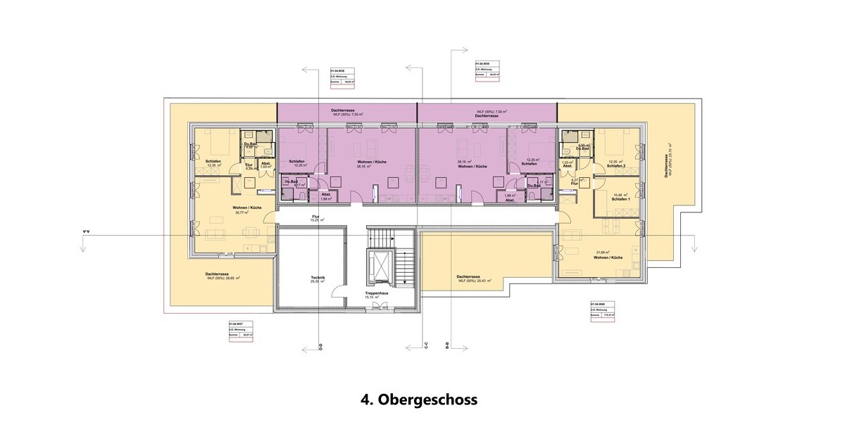 Grundriss 4. Obergeschoss
