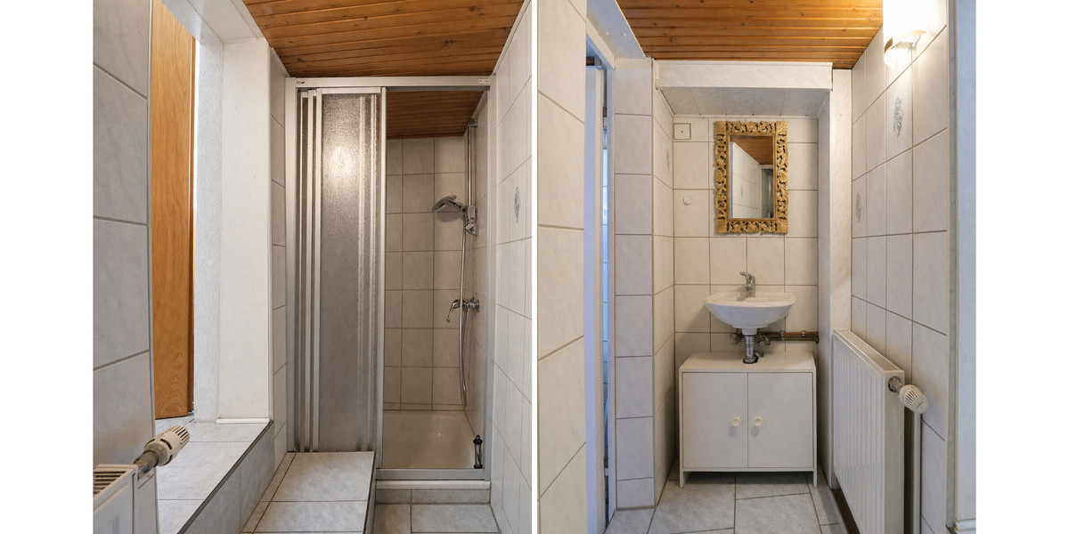 Dusche im Erdgeschoss