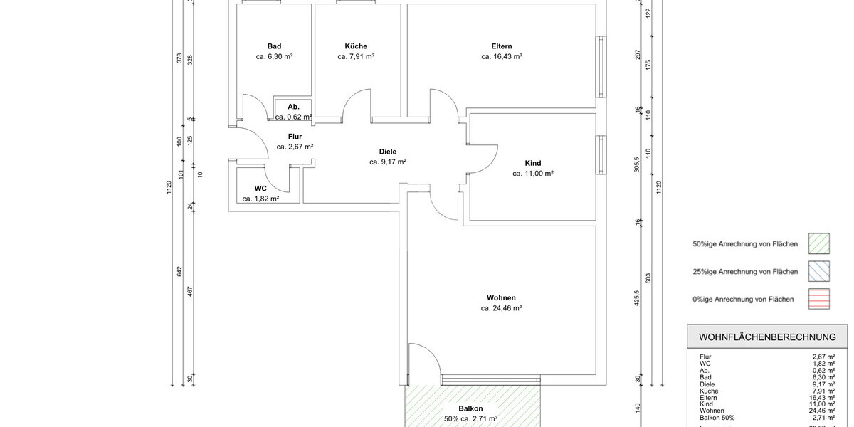Wohnungsgrundriss