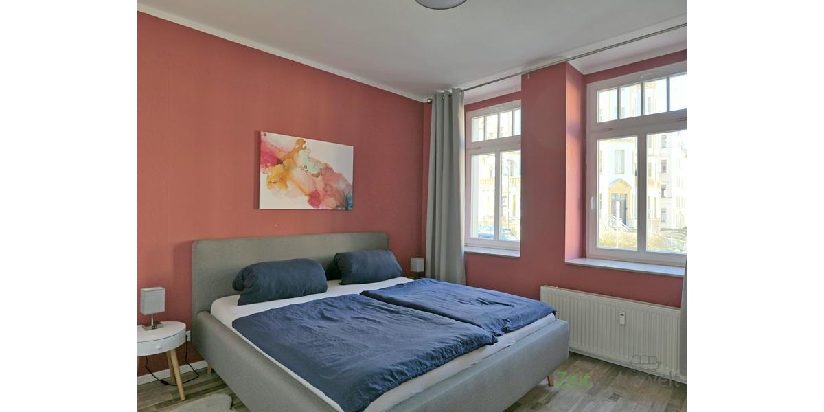 Blick ins Schlafzimmer