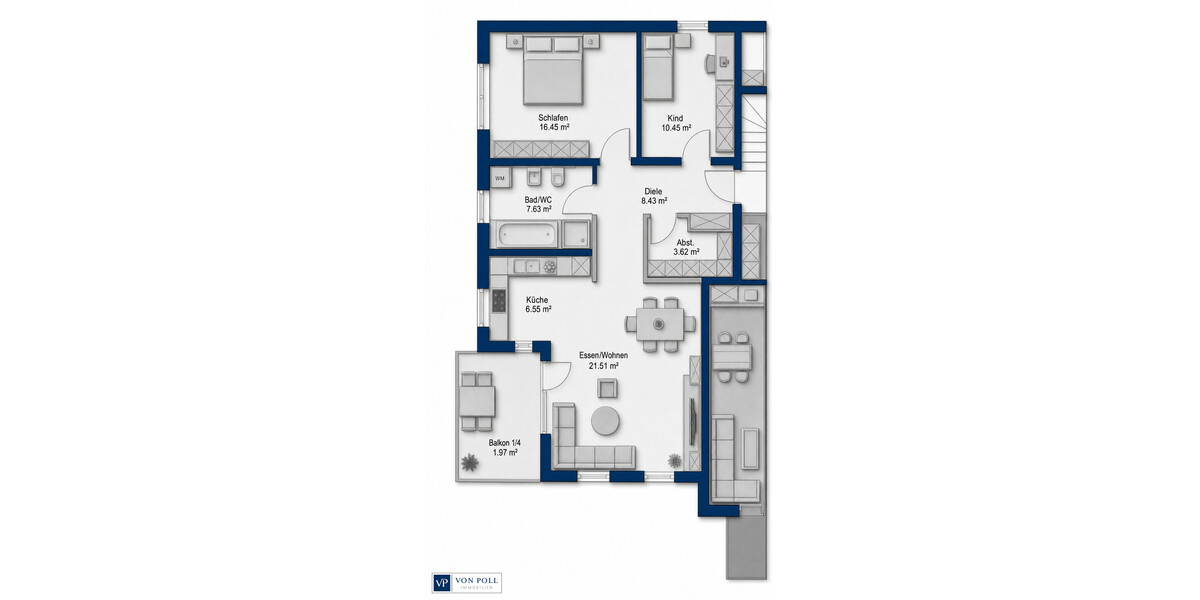 Grundriss VP LOGO Wohnung Nr. 4