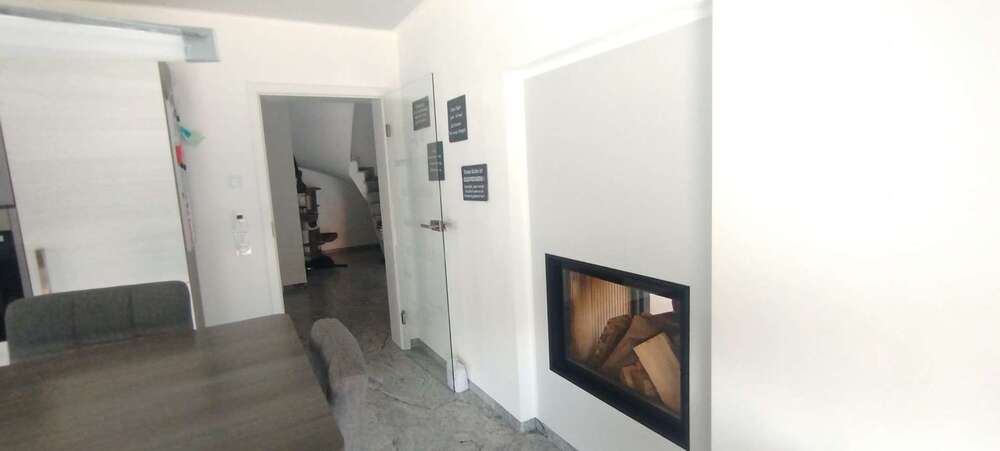 Küche mit Kamin