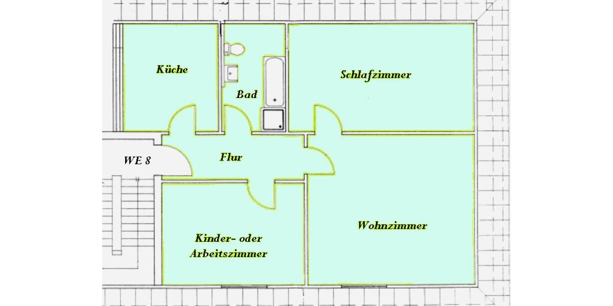 Grundriss Wohnung 8
