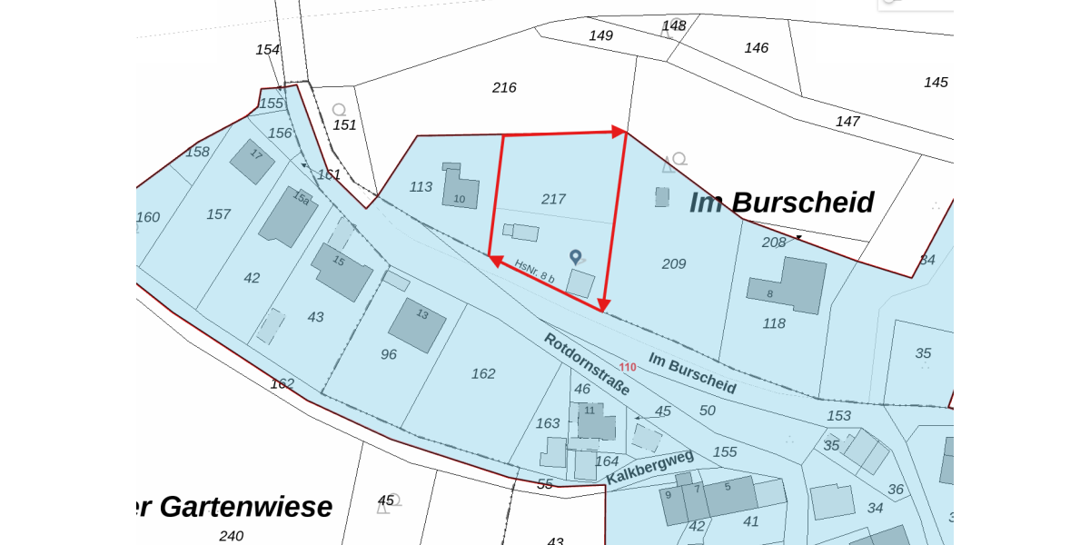 Provisionsfrei* Grundstück mit Fernblick für ihr Haus oder unser bereits geplantes 3 Parteienhaus mit 300qm - Grundstück Wiehl Wiehlsiefen | Angebot:27413078