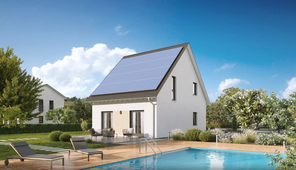 Pooloase mit Sonnenenergie
