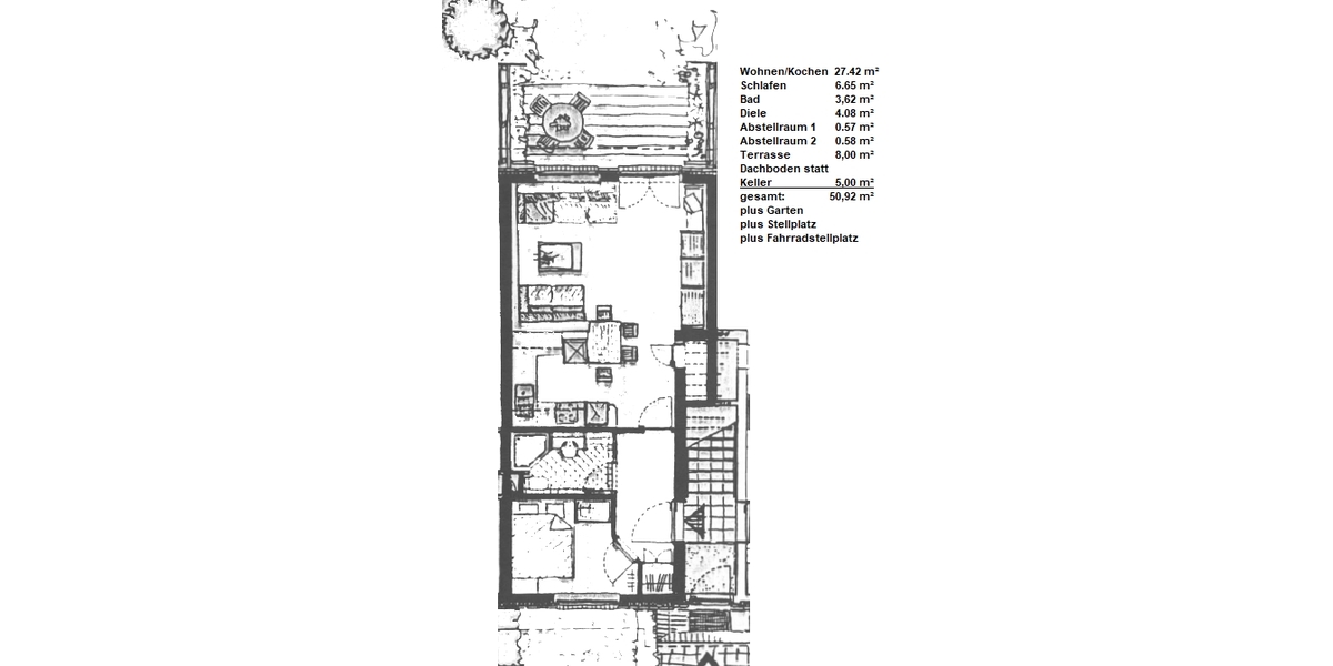 Grundriss mit Planungsaufmaß