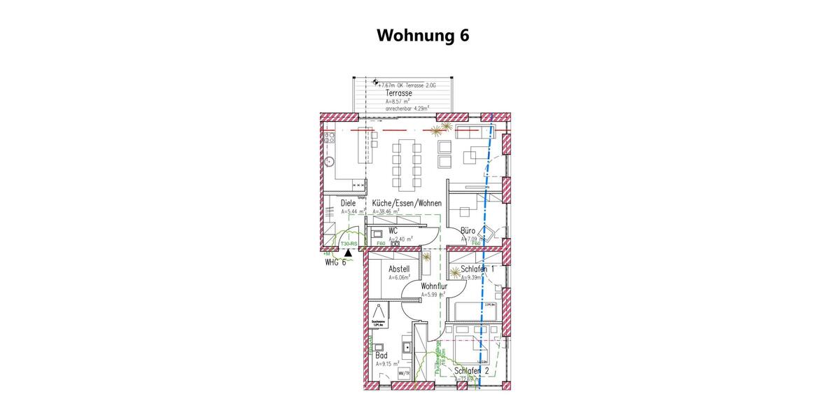 Helle altersgerechte Wohnung im KFW 40 Energiesparhaus Nähe Porta Nigra – an den Krankenhäusern - Etagenwohnung Trier Nord | Angebot:26441136