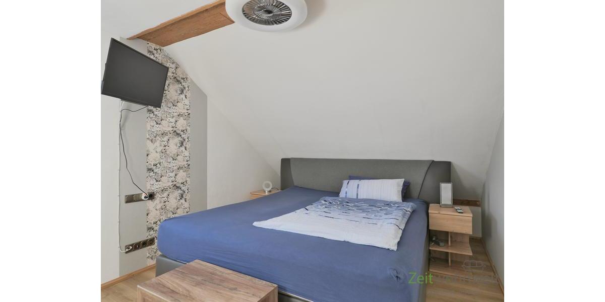 Blick ins rechte Schlafzimmer