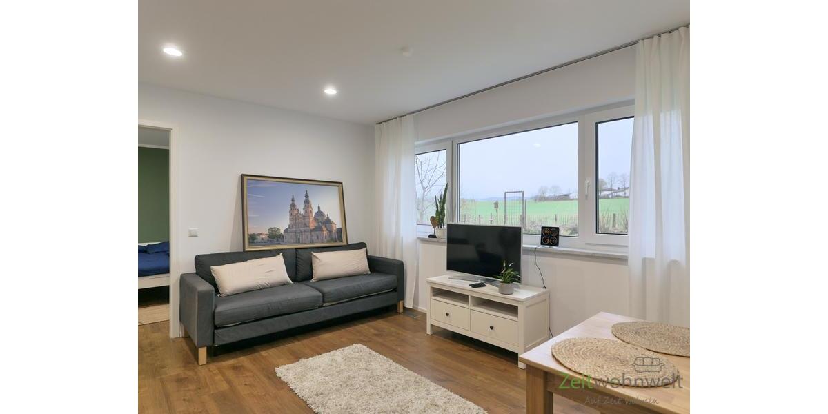 (EF1374_M) Fulda: Hofbieber, Erstbezug in neu möblierte Wohnung mit separatem Hauseingang, ruhige Ortsrandlage - Etagenwohnung Hofbieber Wiesen | Angebot:27157345