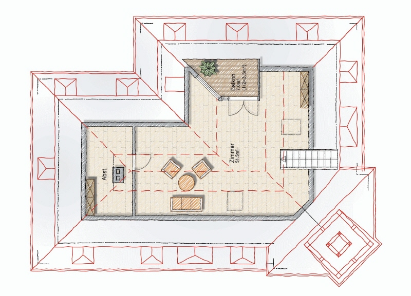 Grundriss Ebene 2