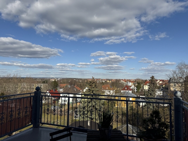 Blick vom Balkon