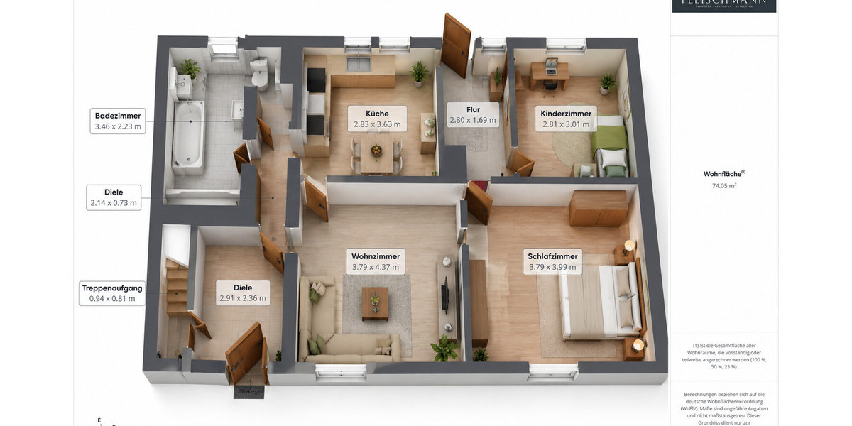 3D Grundriss EG