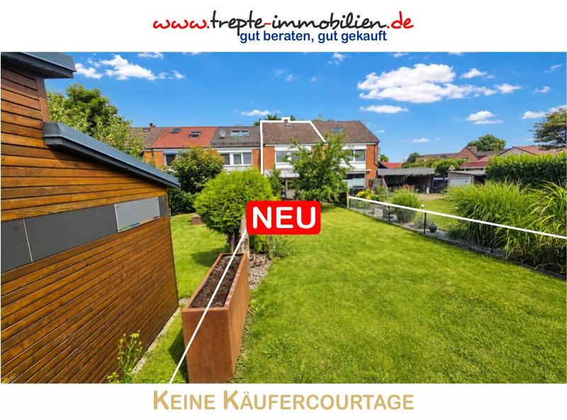 Charmantes Reihenhaus mit Garten in zentraler Lage von Bad Segeberg - Reihenmittelhaus Bad Segebrg | Angebot:27142411