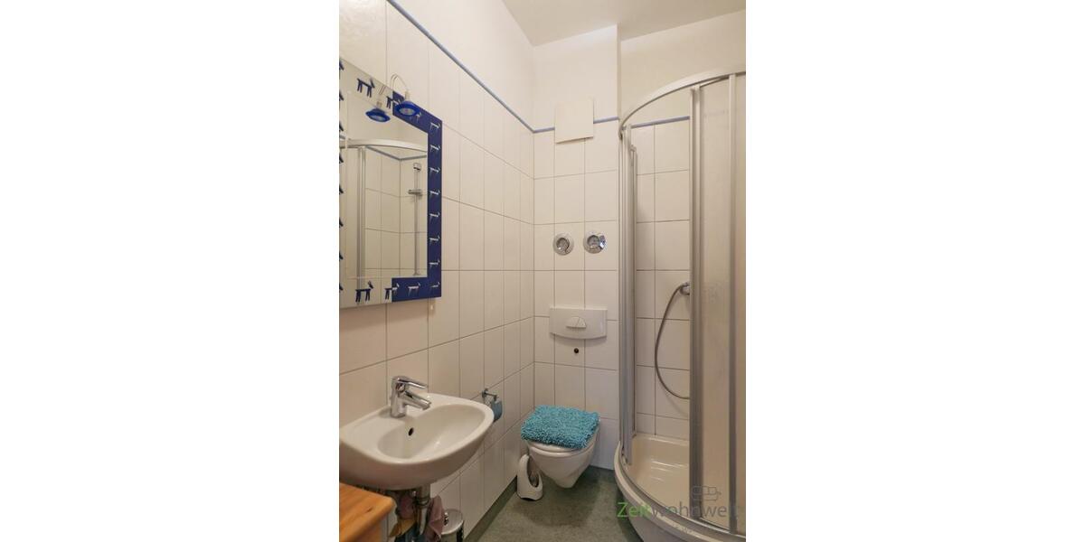 kleines Bad mit Dusche