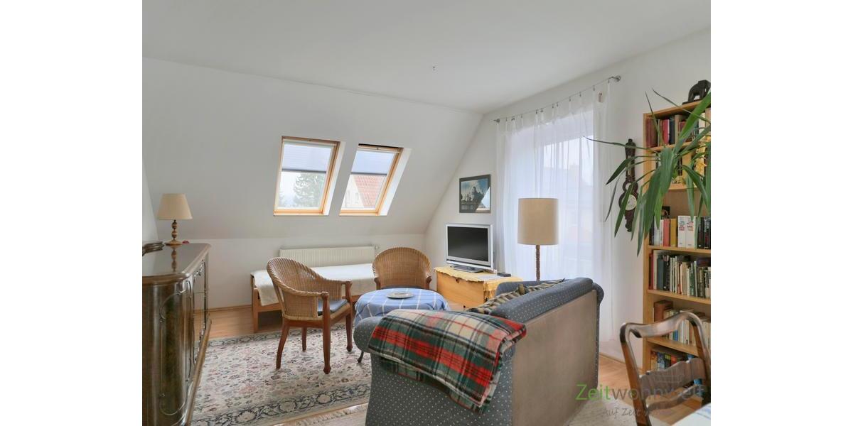 (EF1321_M) Jena: Nord, möblierte 2-Zimmer-Wohnung mit Dachbalkon in ruhiger grüner Lage, PKW-Stellplatz inkl. - Etagenwohnung Jena Nord | Angebot:23053507
