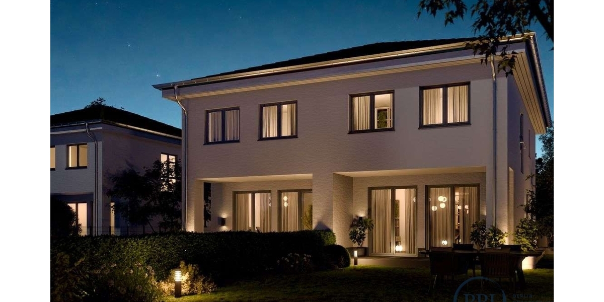Visu Rückansicht bei Nacht