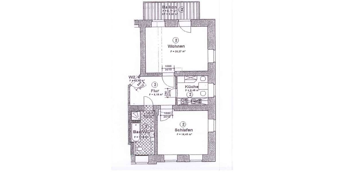 Grundriss WE 2