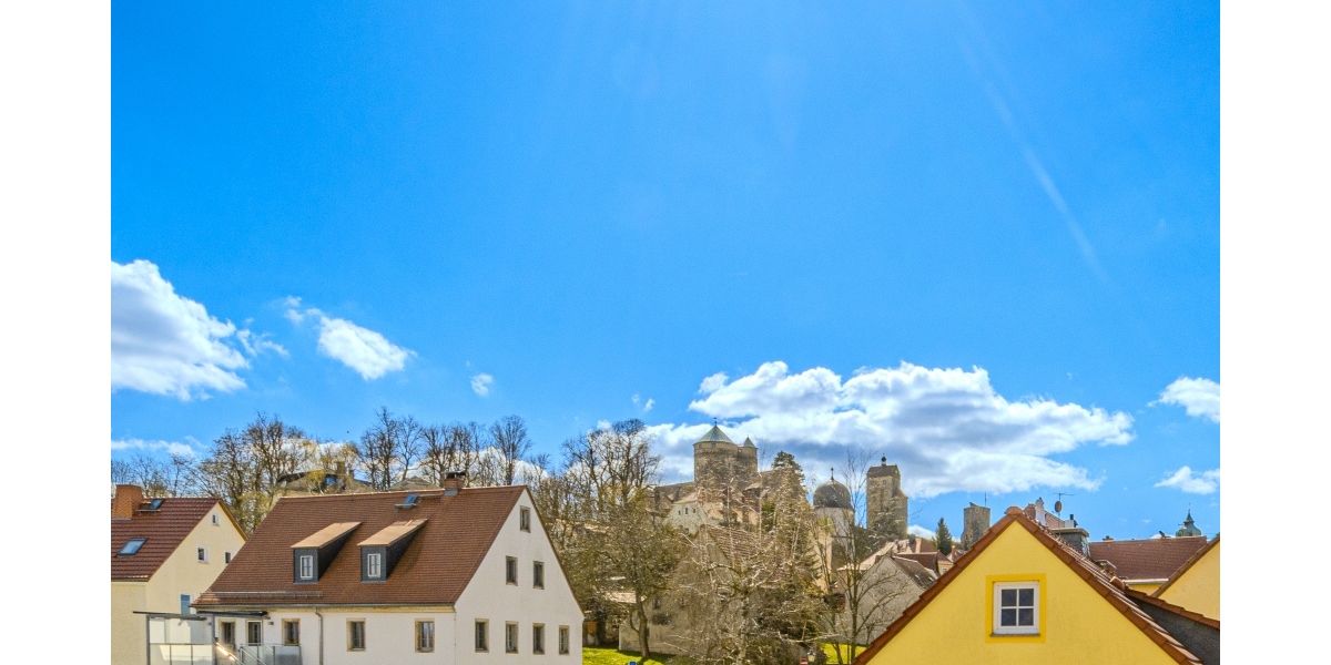 Blick zur Burg vom Schlafimmer